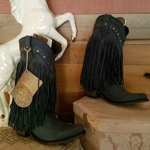 Liberty Black Fringe Boots